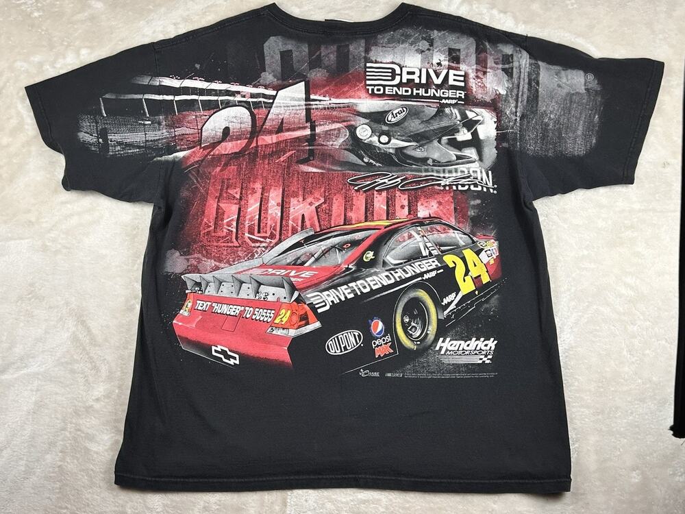 Chase Authentics NASCAR Jeff Gordon Drive To End Hunger AOP T-Shirt Size 2X